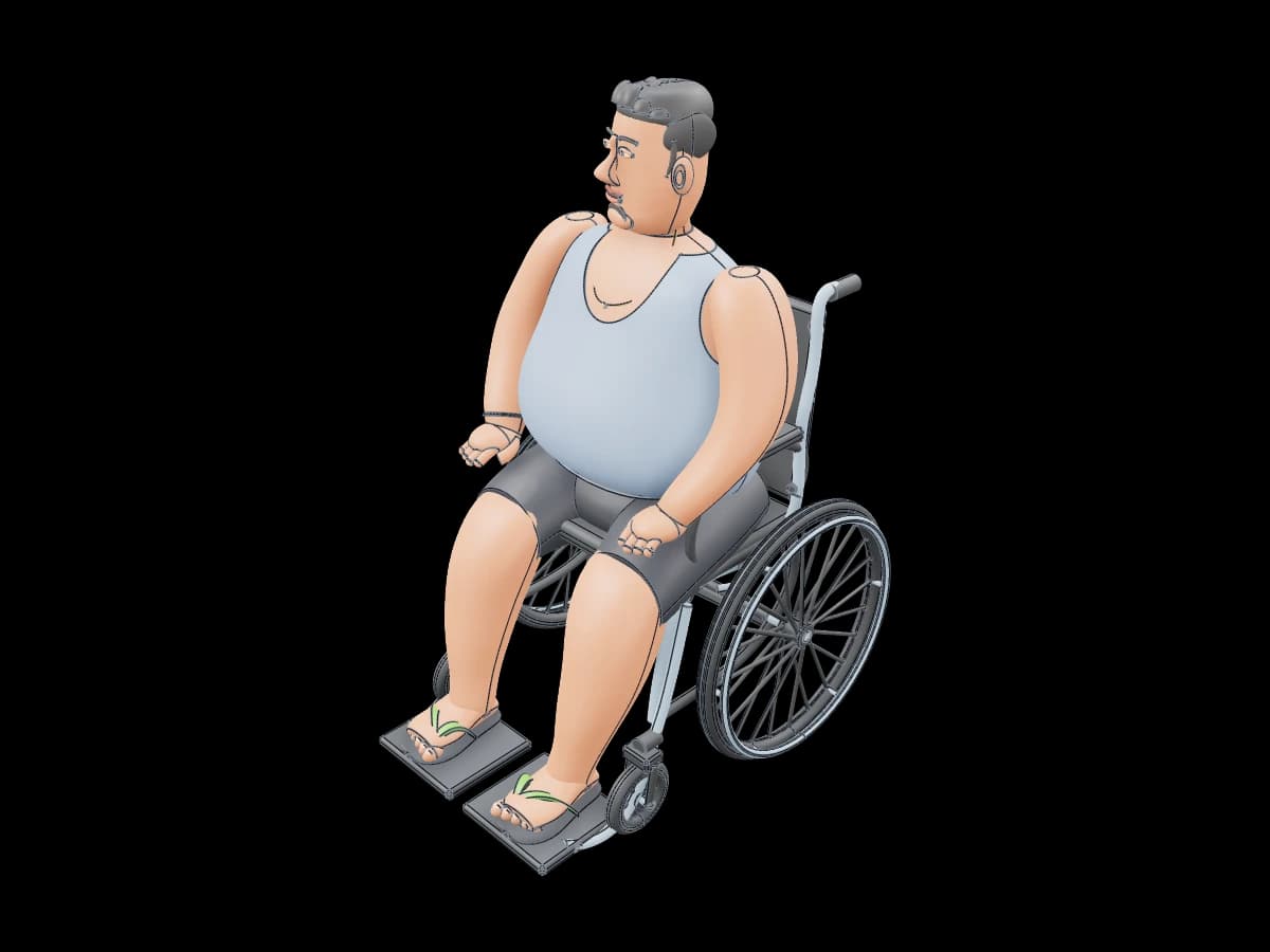 Seated Person Figurine