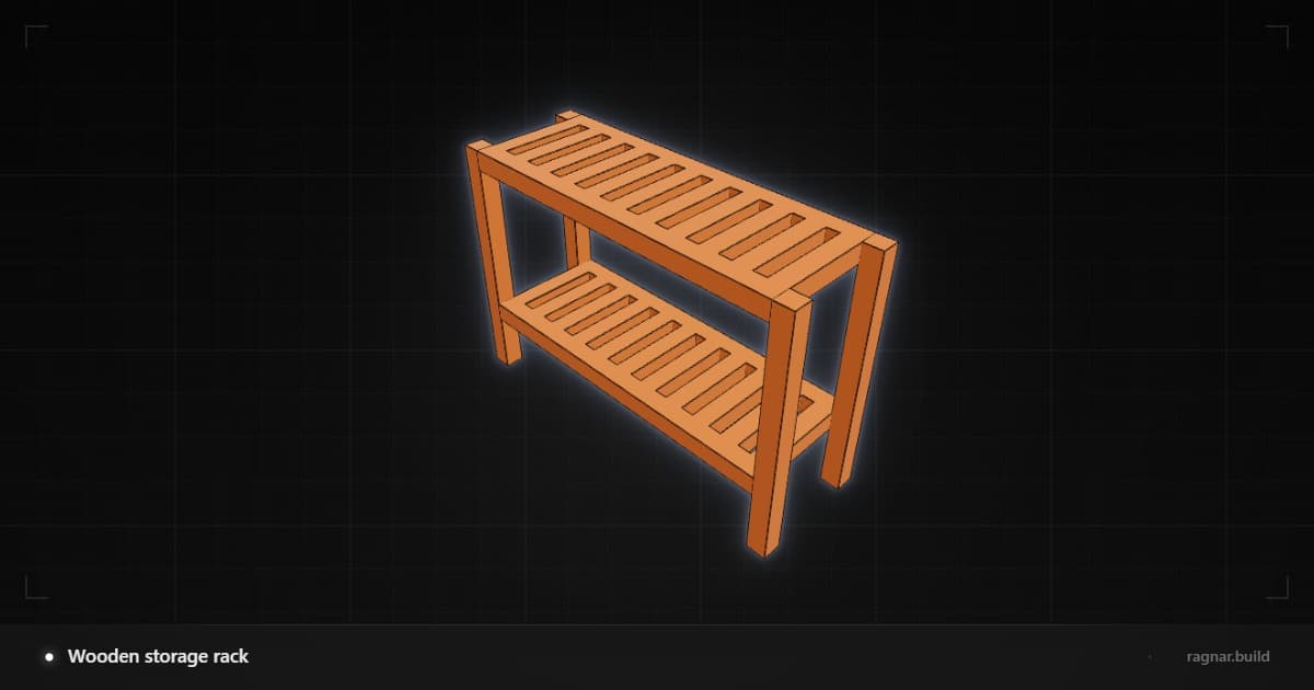Small Slotted Bench