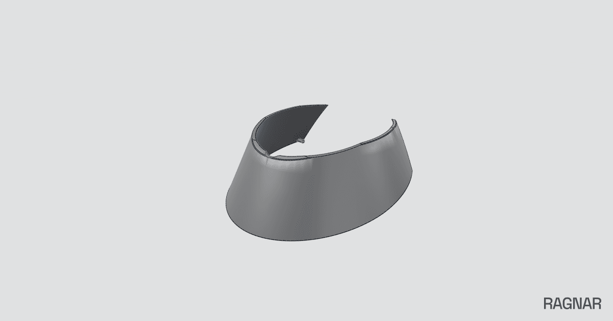 Aerodynamic Helmet Visor