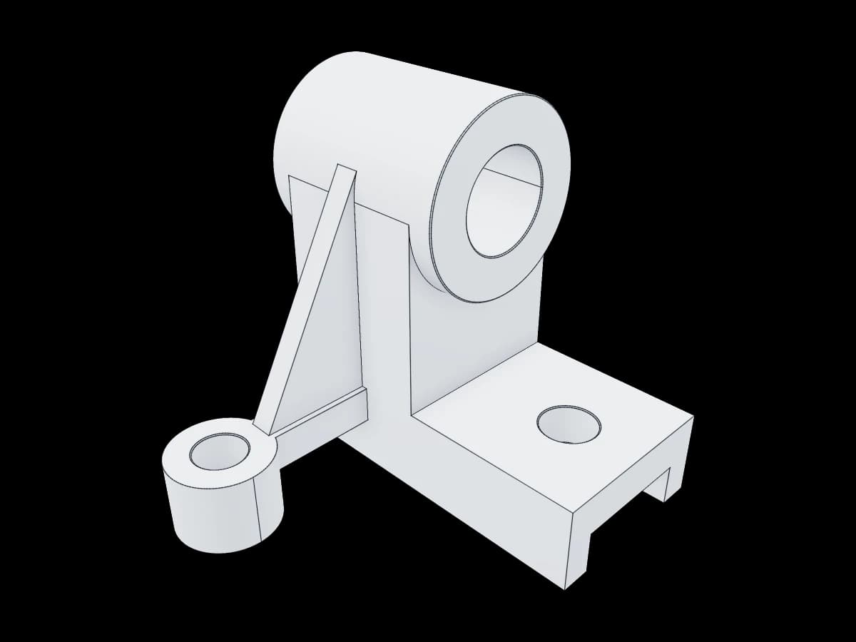 Ribbed Bearing Bracket
