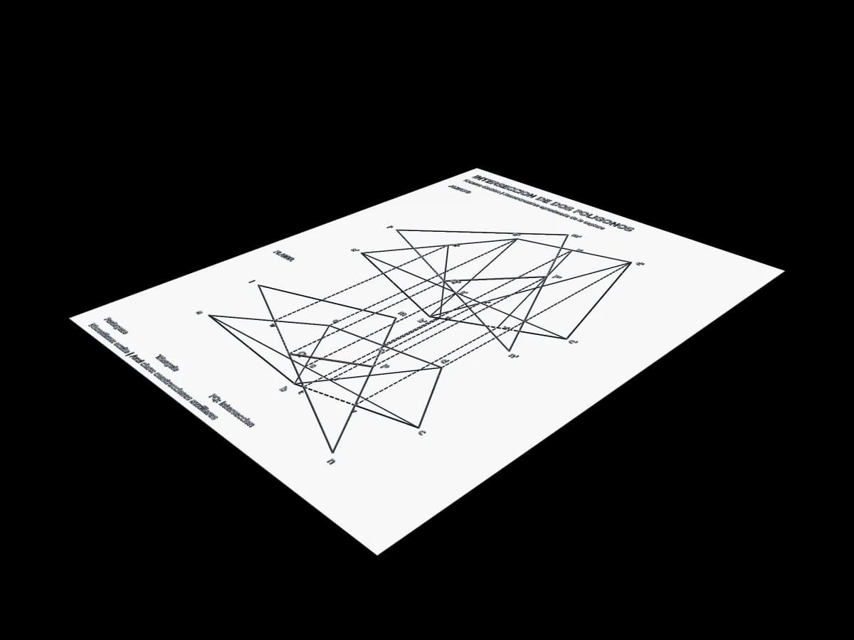 Descriptive Geometry Diagram