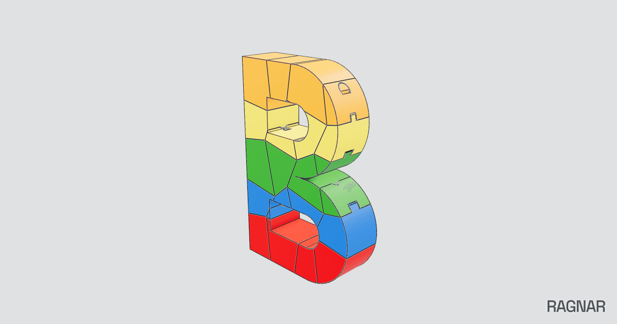 Letter puzzle blocks