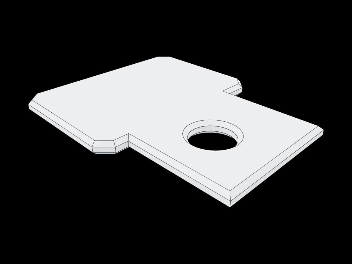 Small Stepped Mounting Plate | Ragnar Gallery