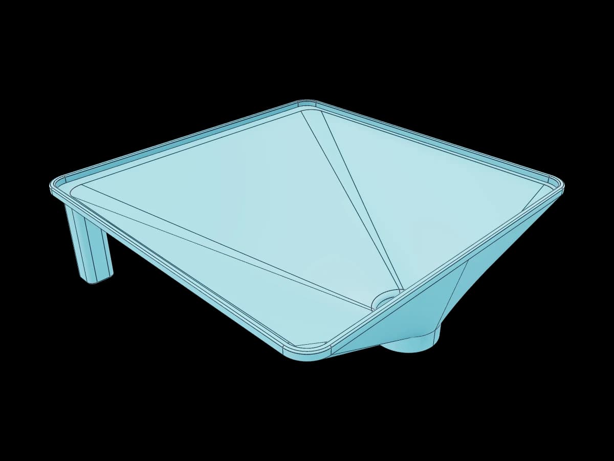 Square Side Hole Funnel