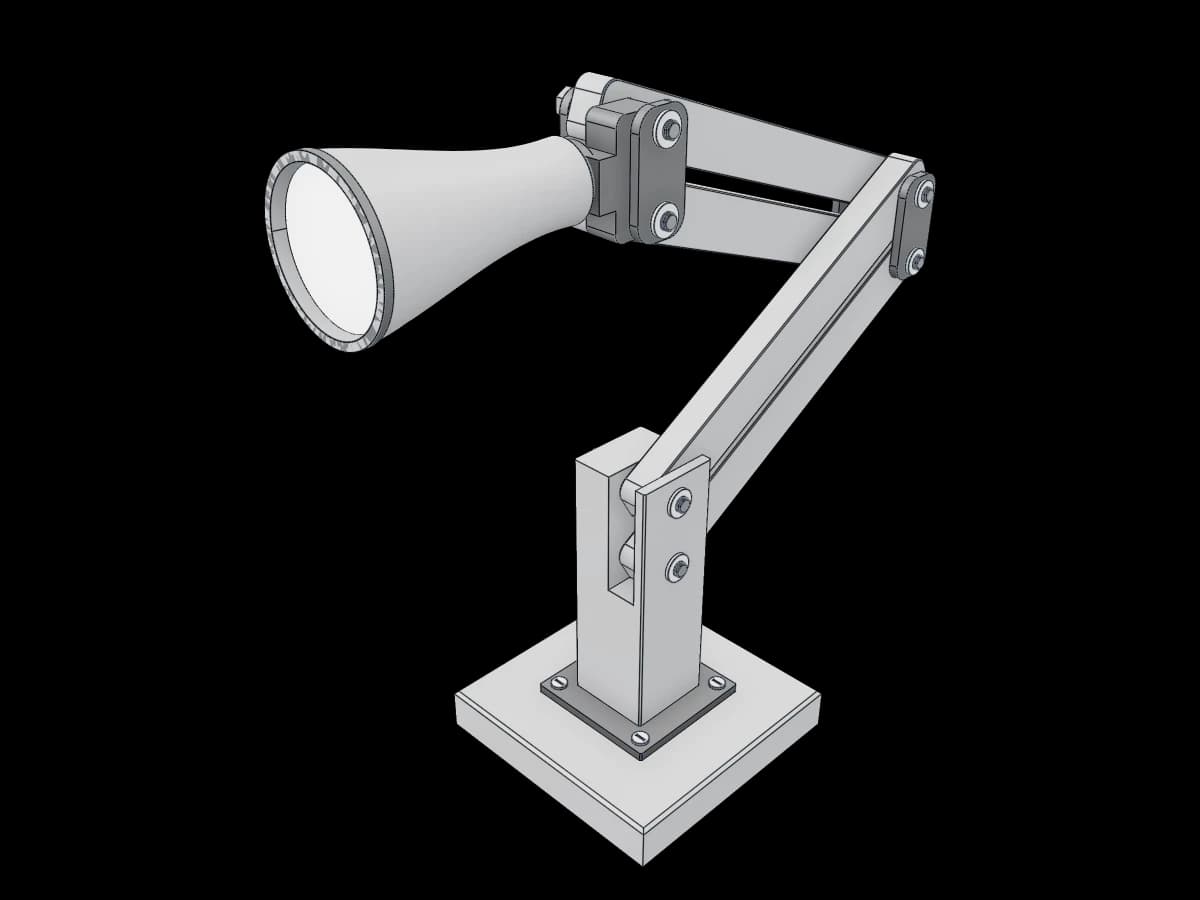 Articulated Timber Desk Lamp