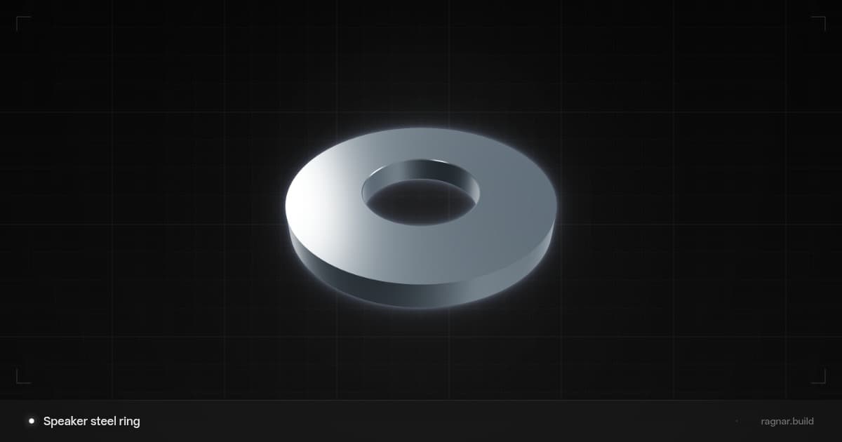 Speaker steel ring