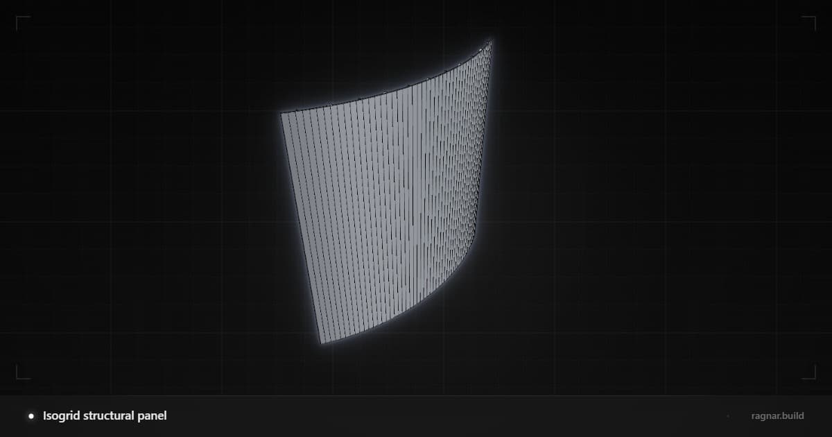 Isogrid Structural Panel