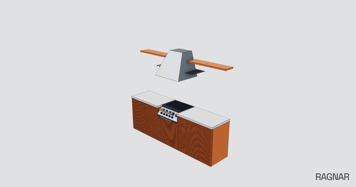 Outdoor grill module