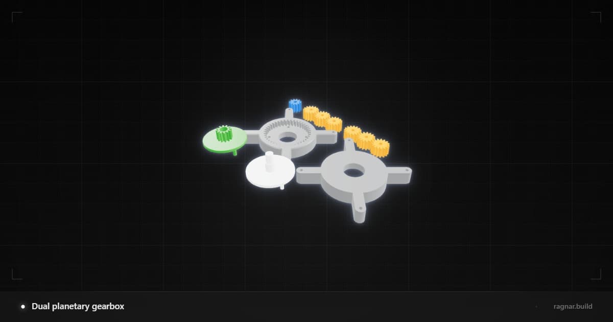 Dual planetary gearbox