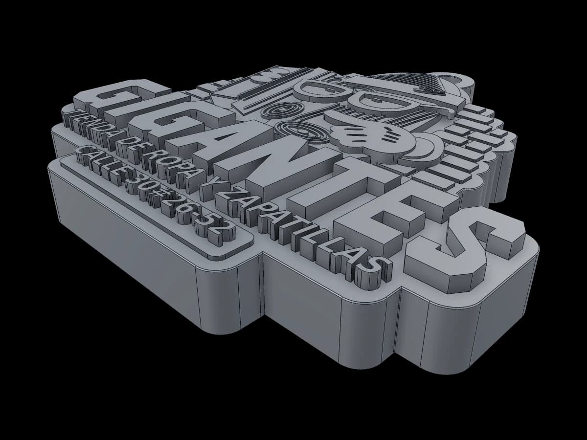 GIGANTES Relief Keychain