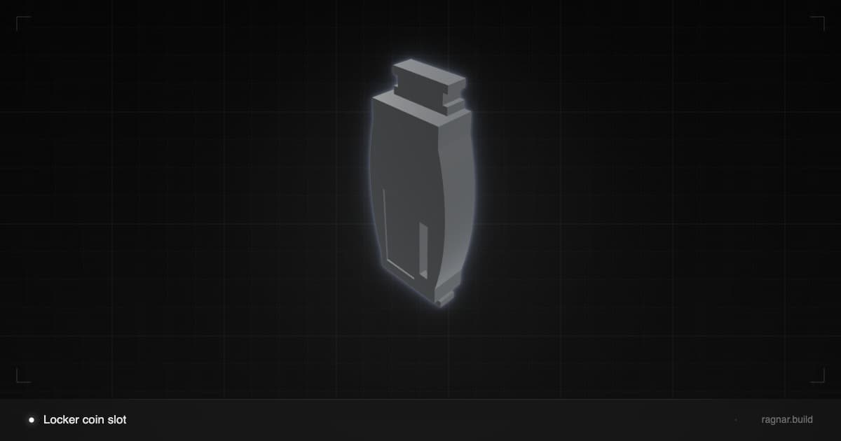 Locker coin slot
