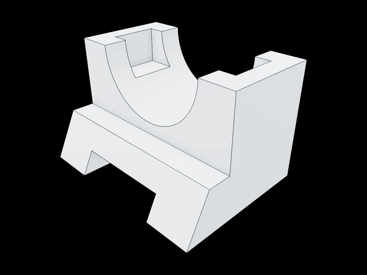 Industrial Radius Support Block