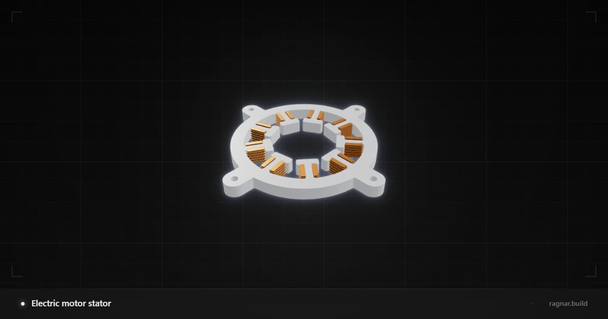 Electric motor stator