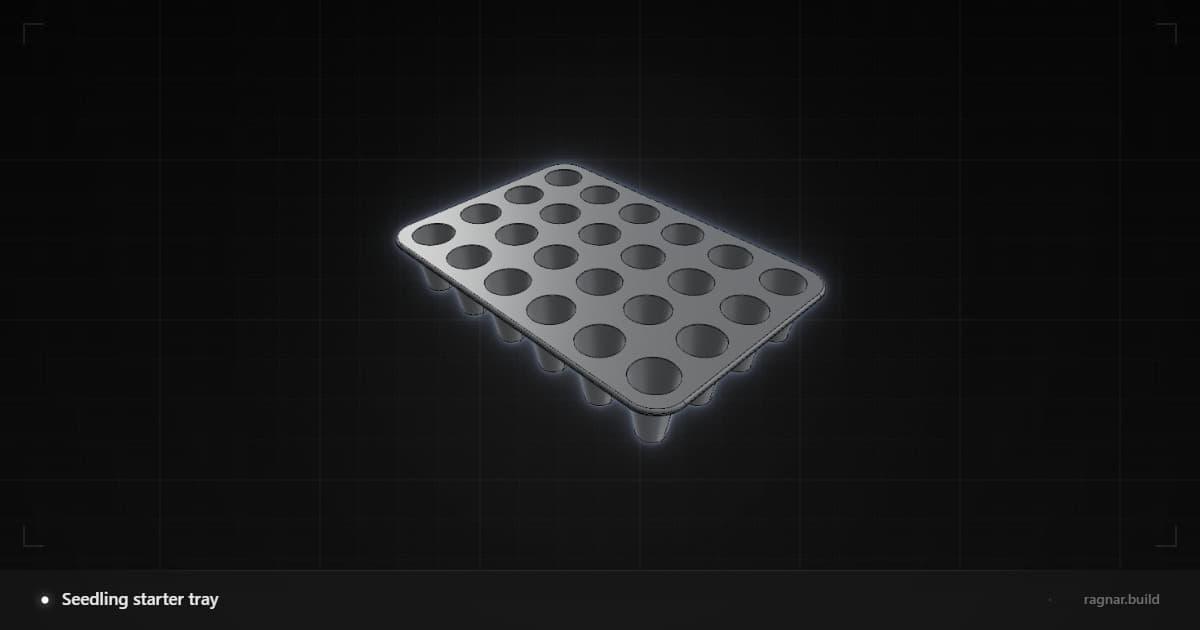 Seedling starter tray