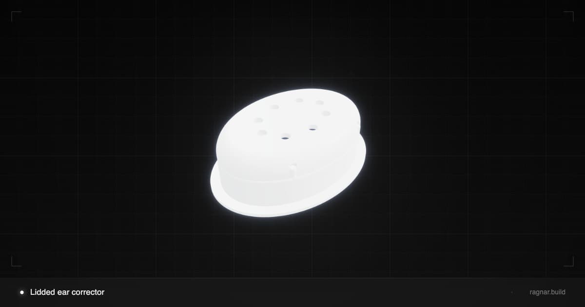 Lidded ear corrector