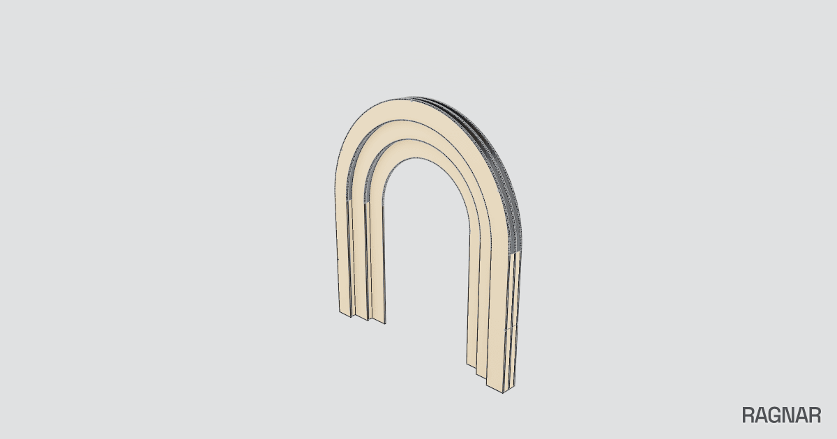Layered Backdrop Arch