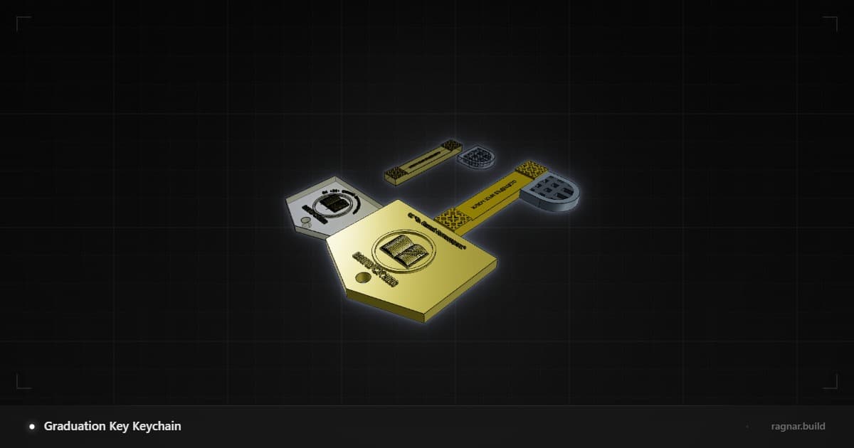 Graduation Key Keychain