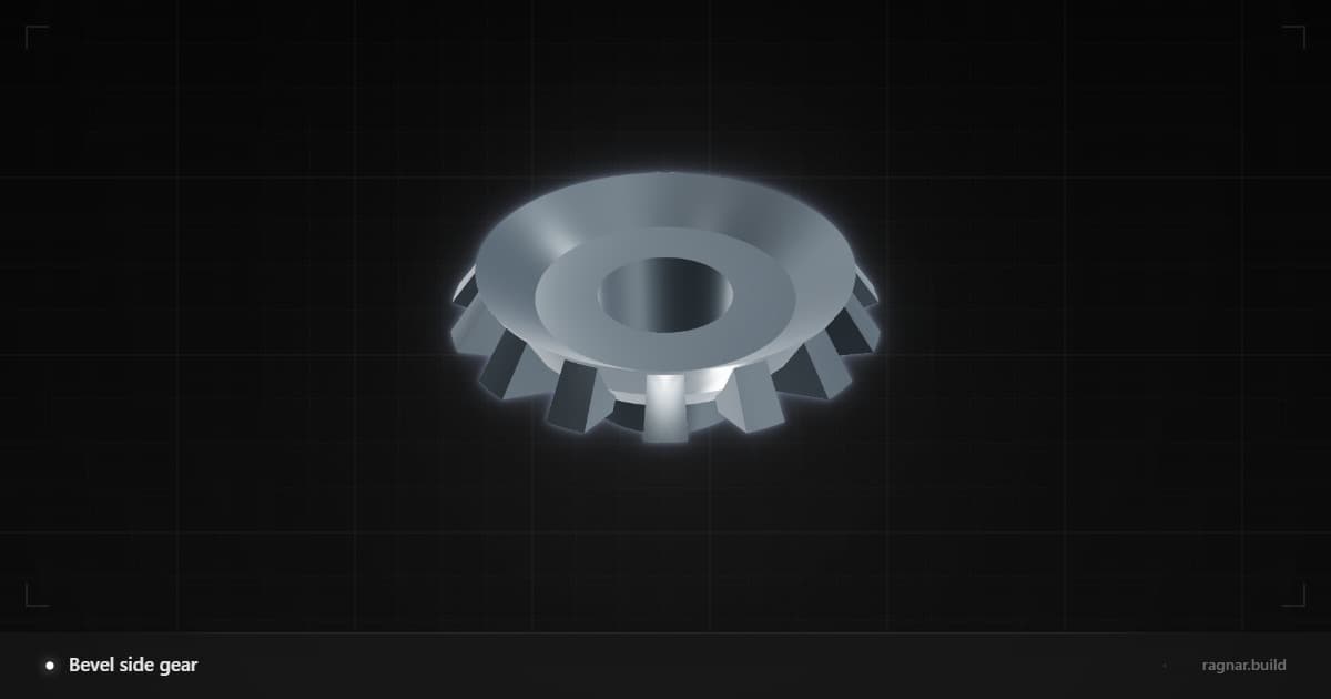 Bevel side gear