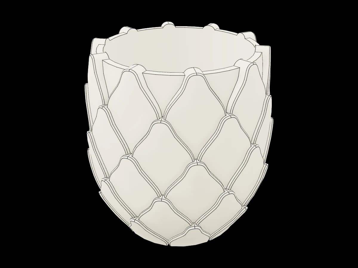 Petal Relief Vase