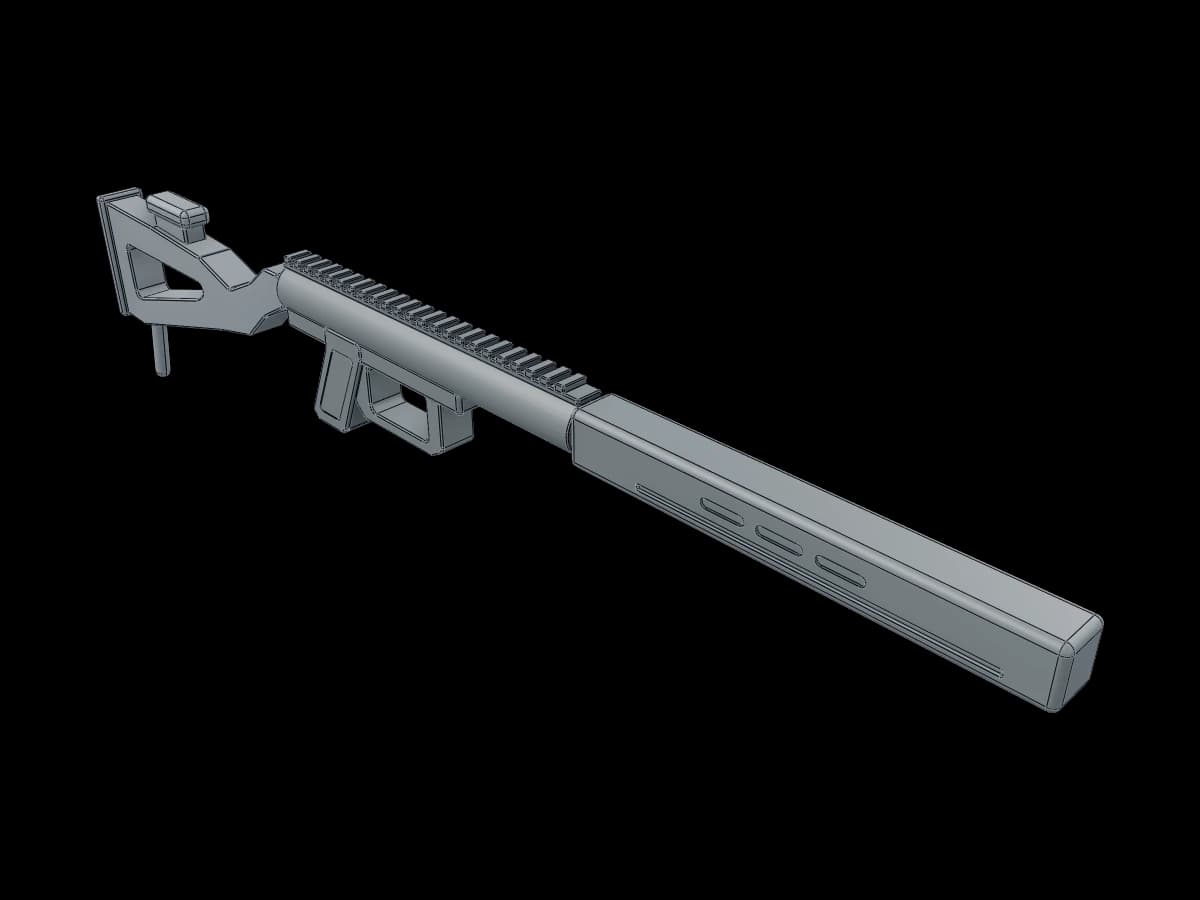 Futuristic Prop Rifle Chassis