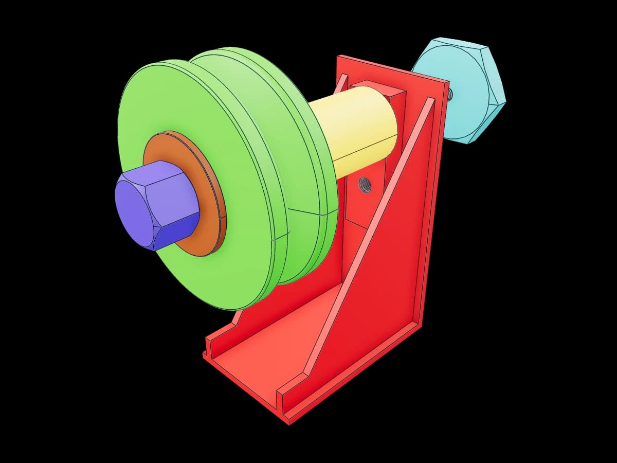 V-Groove Pulley Support