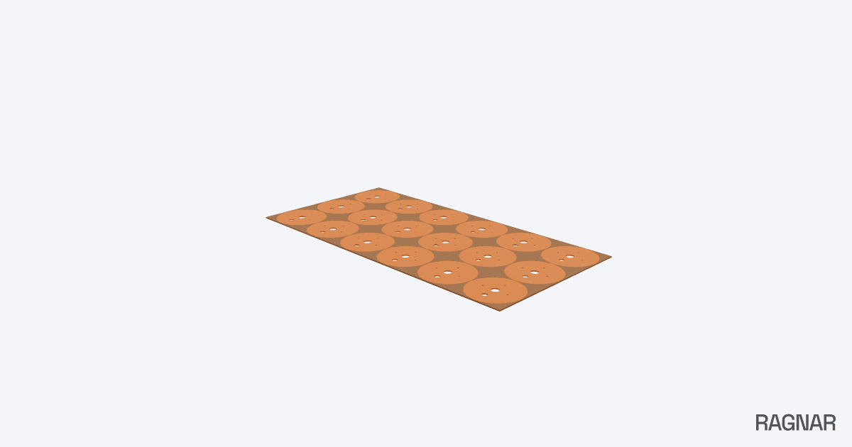 Plywood circle flanges