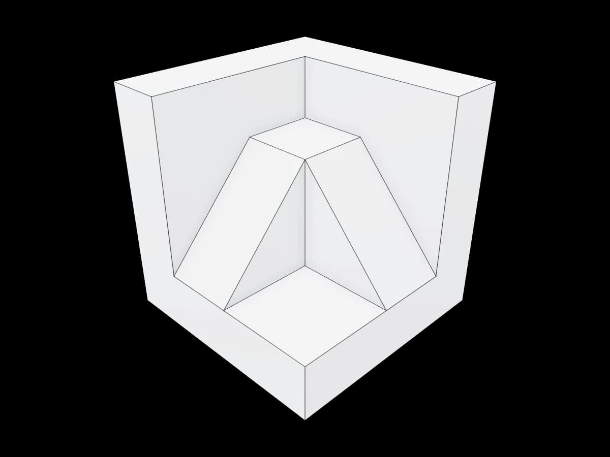 Monolithic Cube With Niche