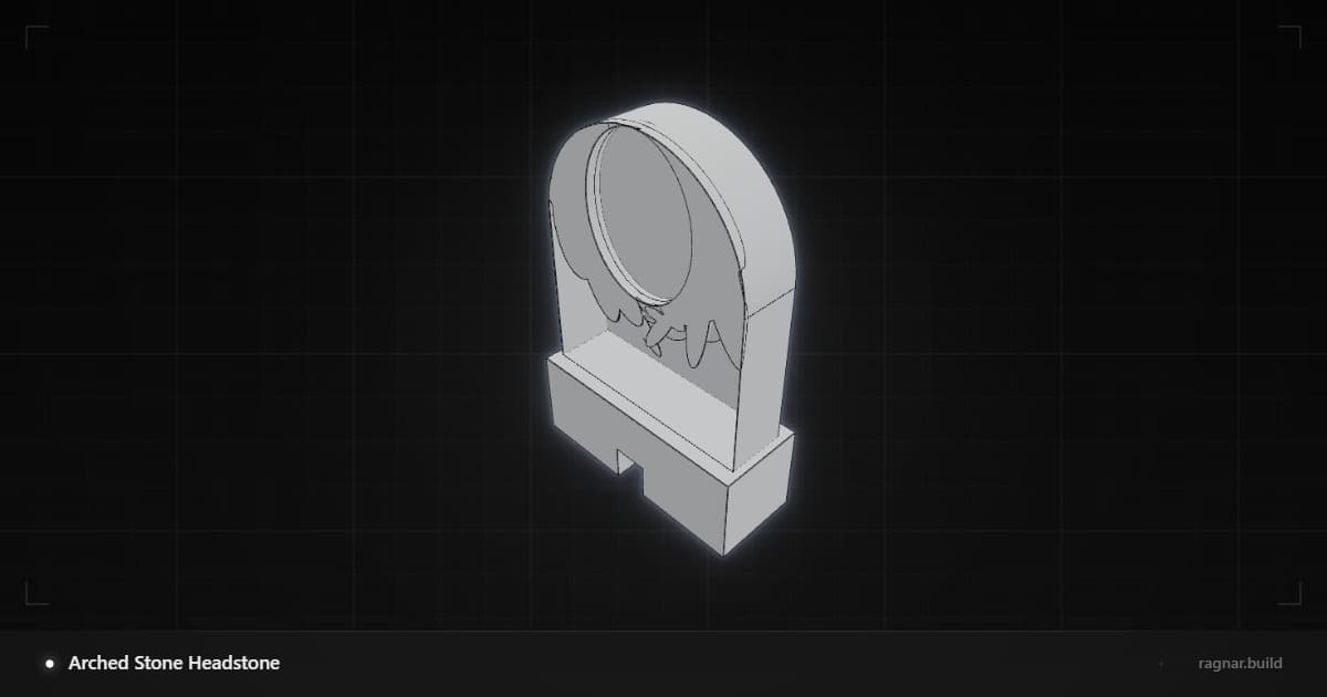 Arched Stone Headstone