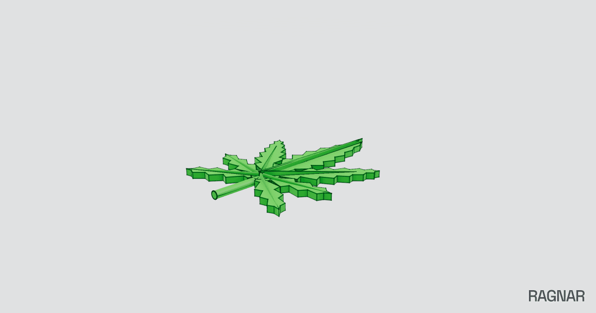 Serrated leaf model