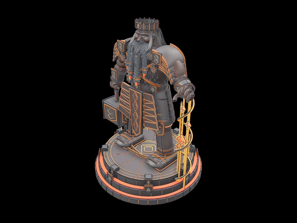 Fire King Display Sculpture