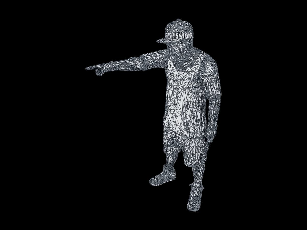 Segmented Baseball Figure