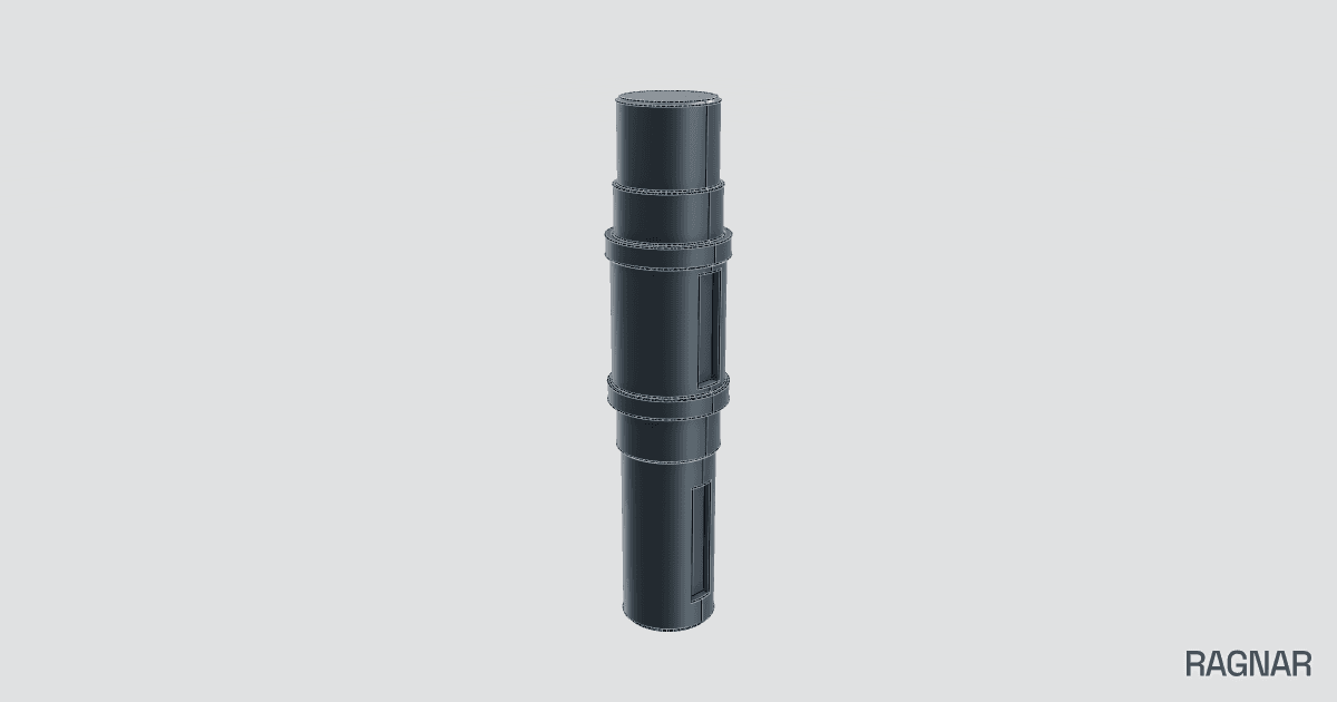 Stepped transmission shaft
