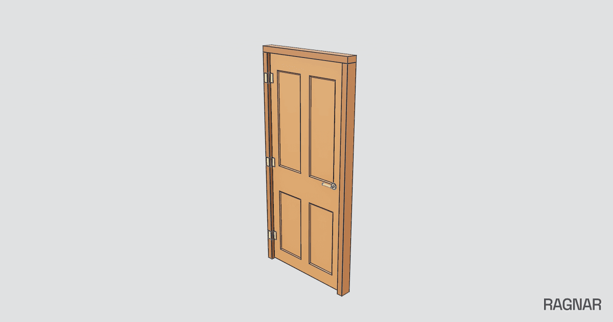 Wooden door