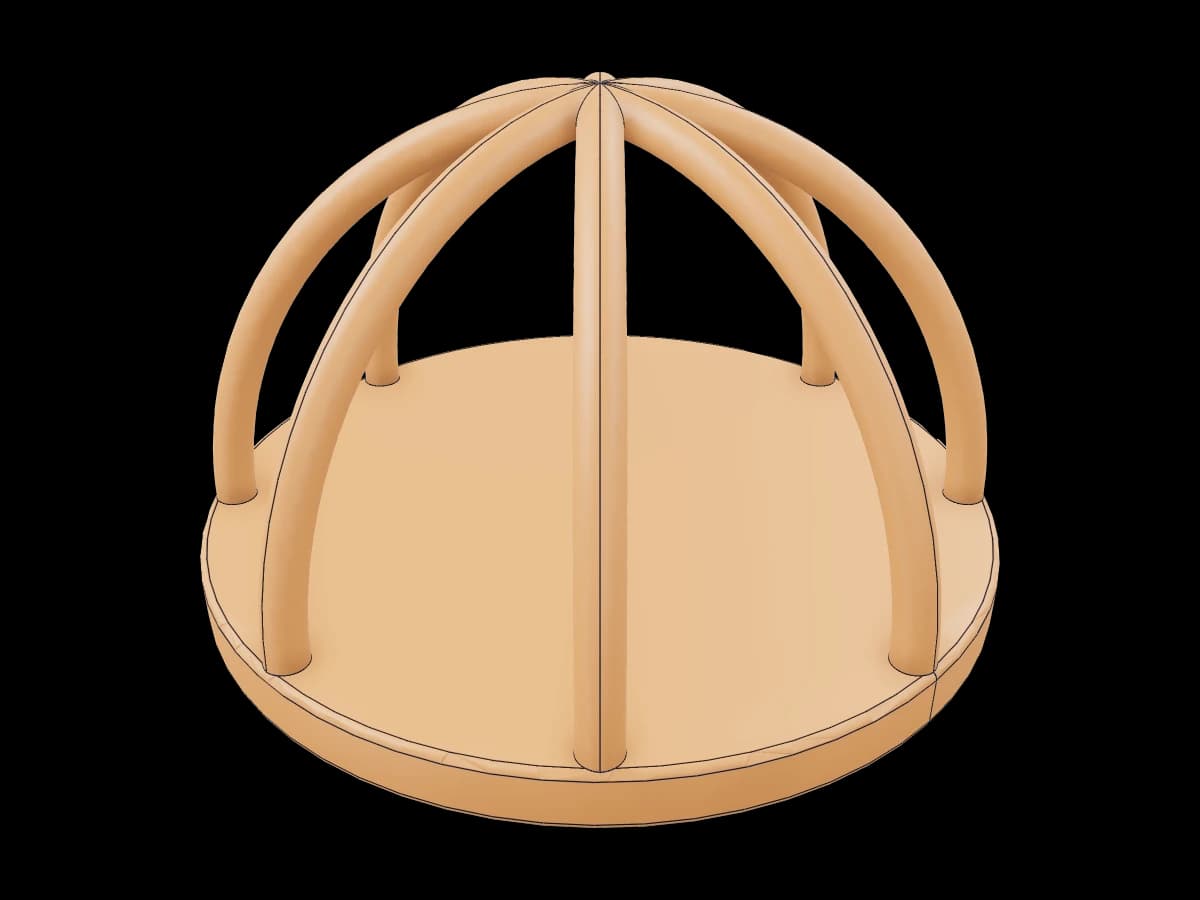 Wire dome frame