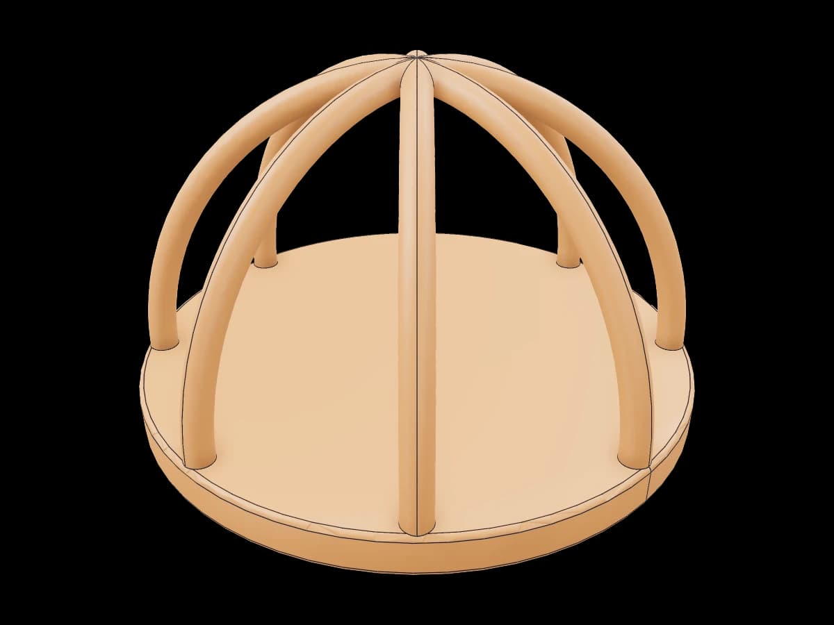 Wire dome frame