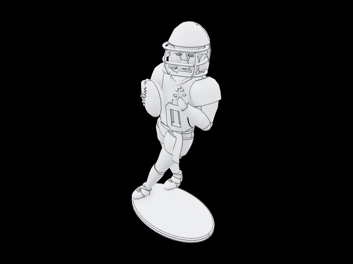 Quarterback Figurine Number 10