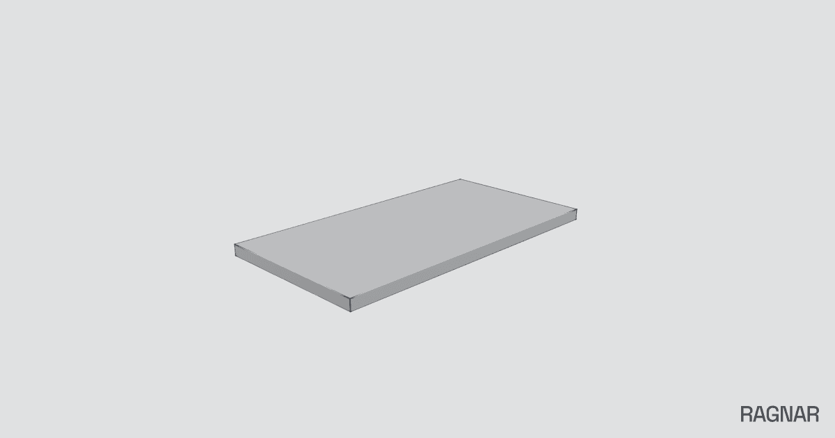Rectangular plate