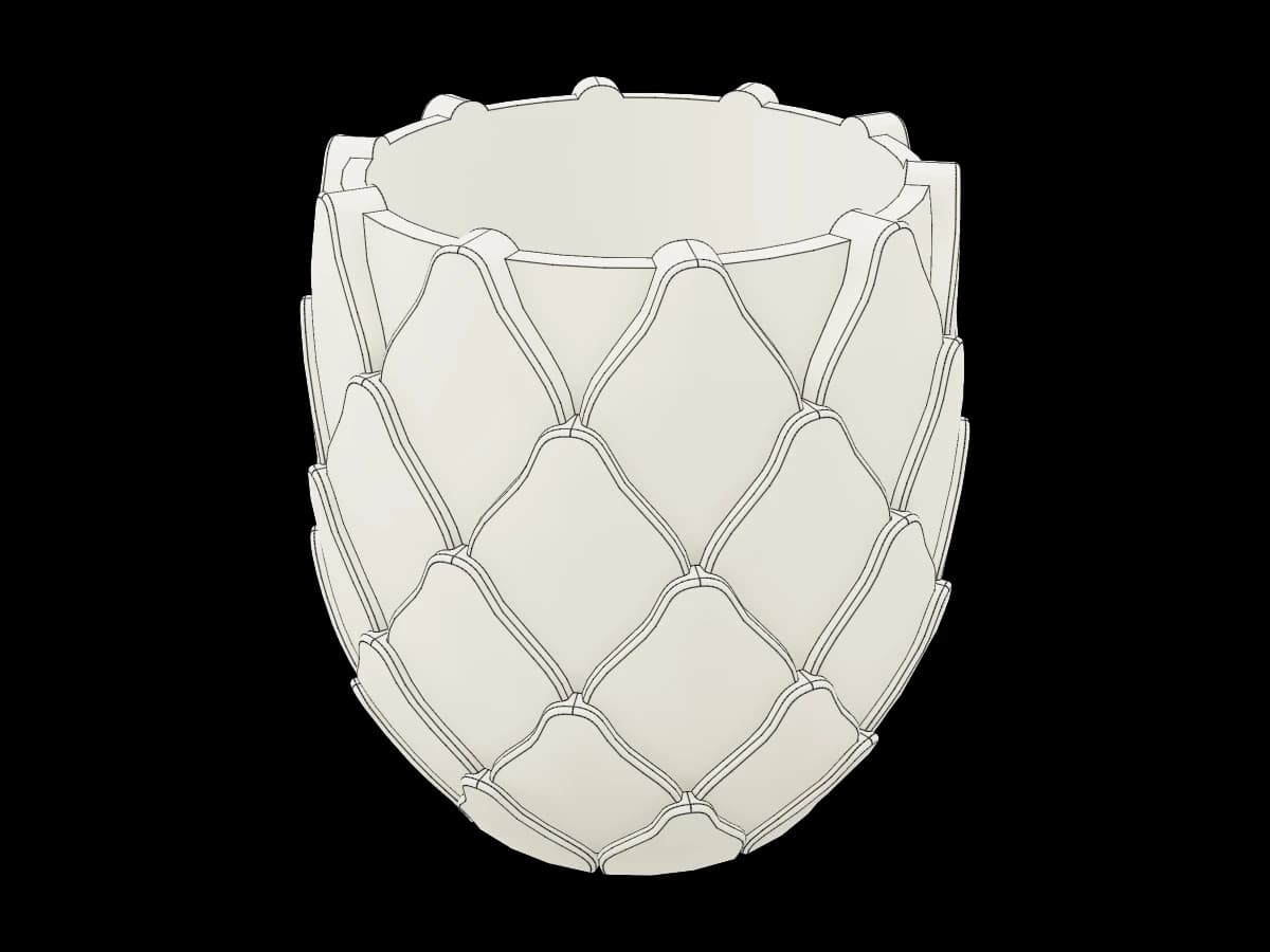 Petal Relief Vase