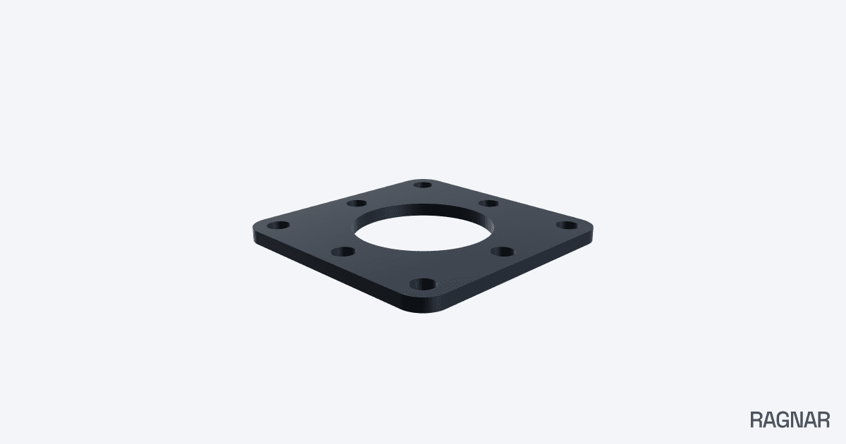 Square base plate