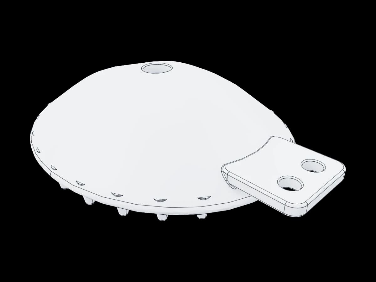 Coquille de protection ergonomique