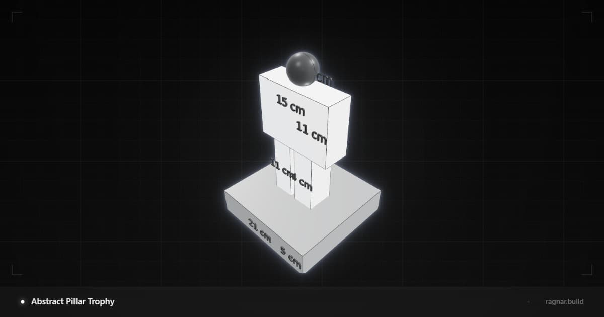 Abstract Pillar Trophy