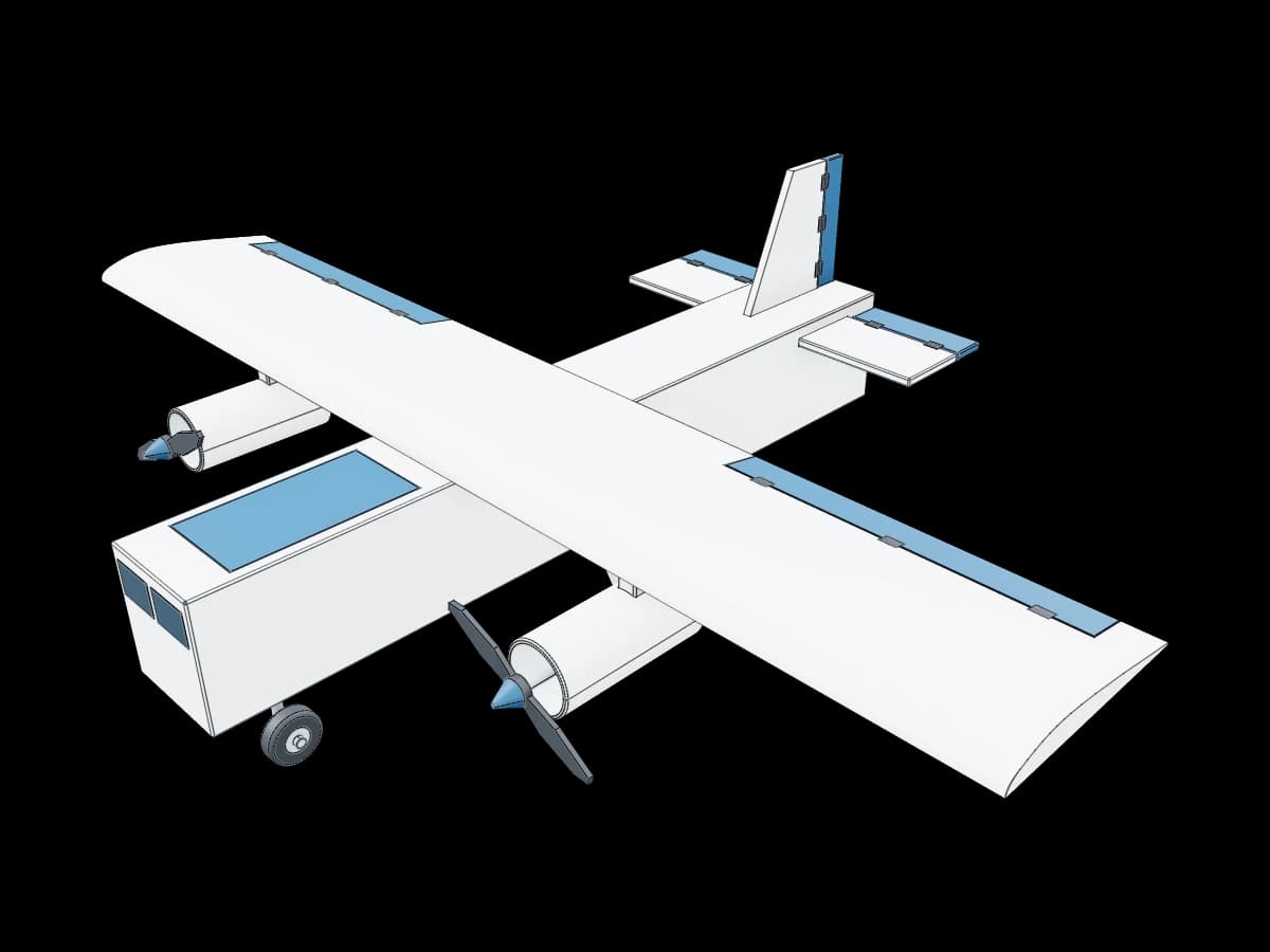 Twin Engine Cargo Plane