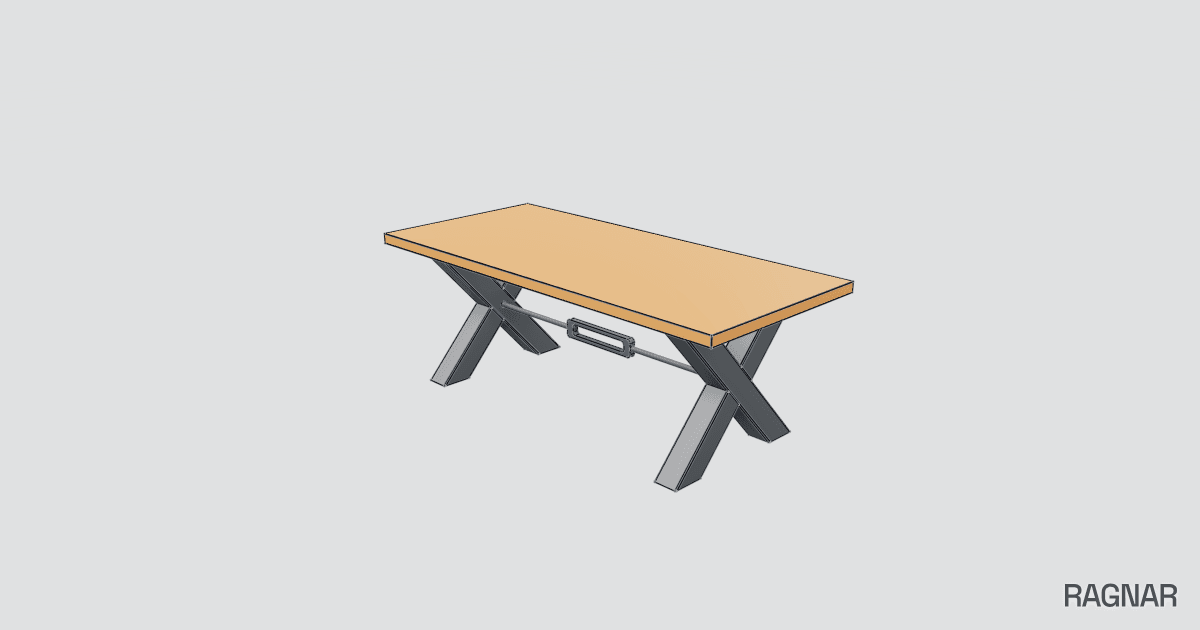 Industrial Wood Table