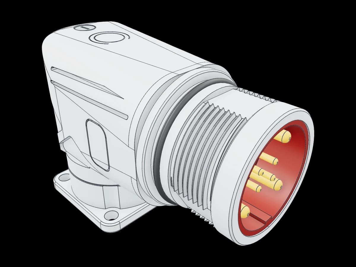 M23 Angled Connector