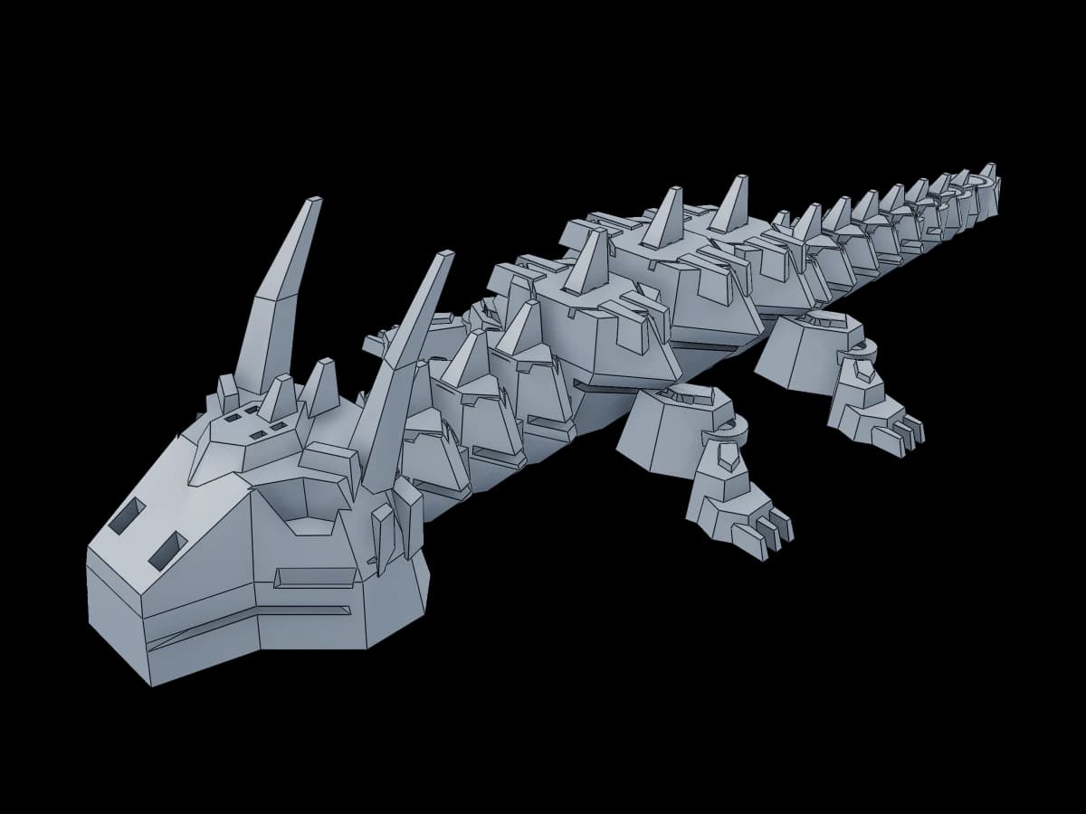 Flexible Sci-Fi Dragon