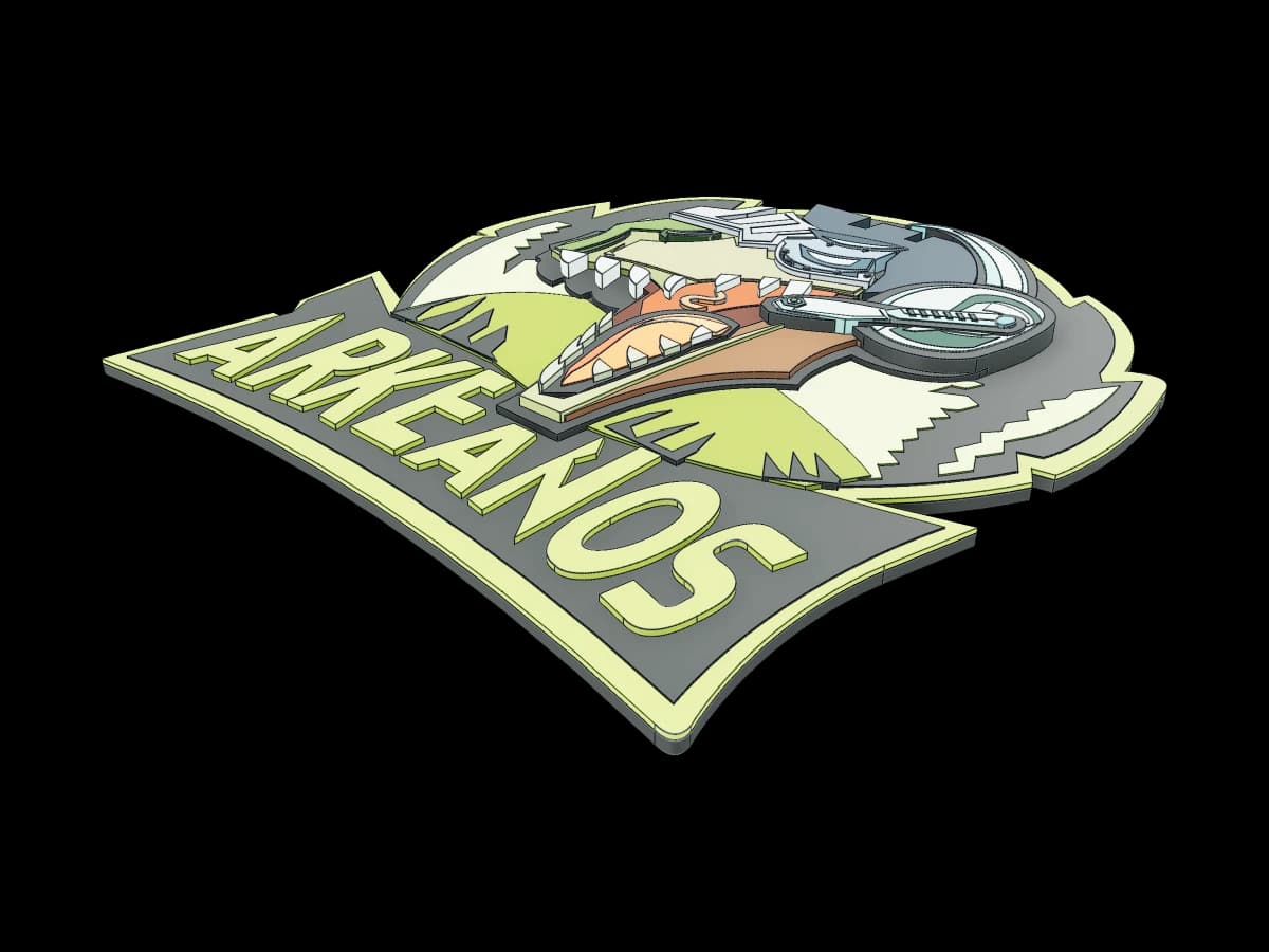 Arkeanos Gamer Logo Plaque