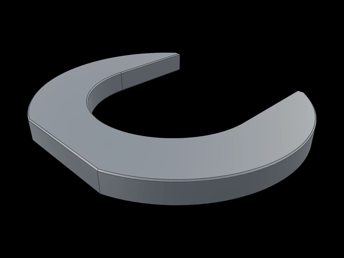 U-Shaped Metal Plate
