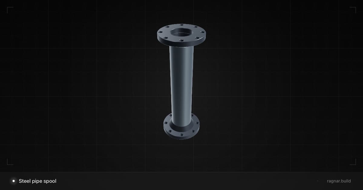 Steel pipe spool