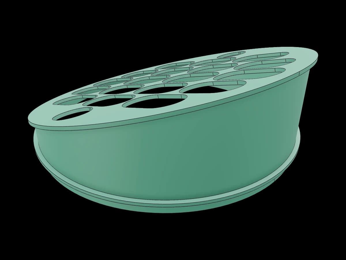 Slanted Leaf Strainer