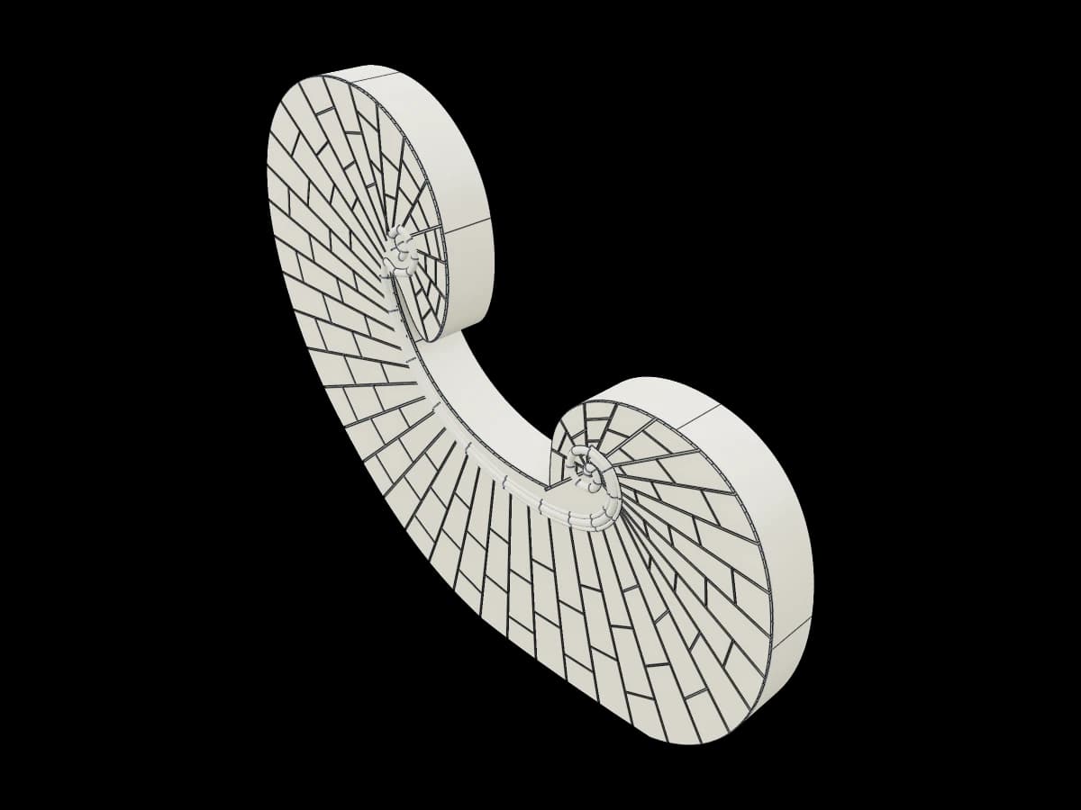 Double Volute Architectural Ornament